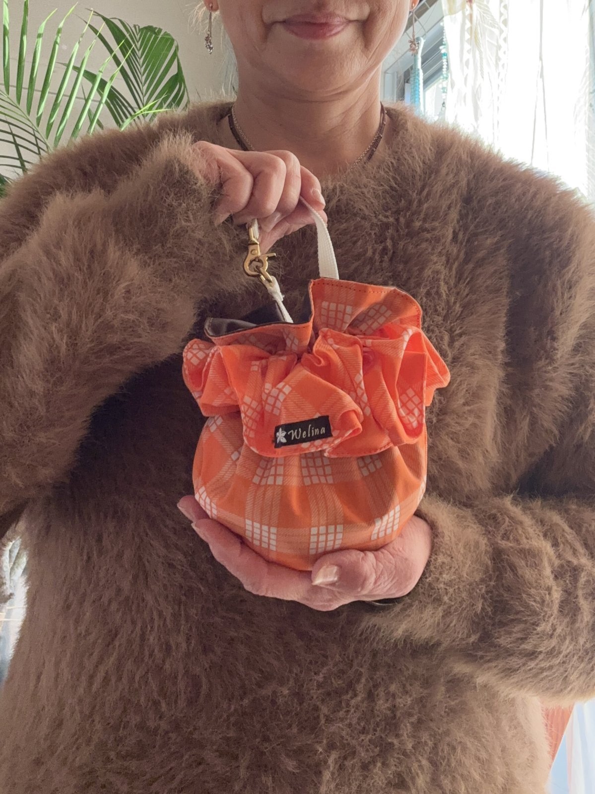 画像5: シュシュ付きトリーツポーチ (5)